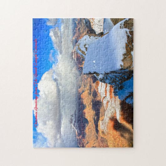 Grand Canyon Colorado.Weihnachtsgrüße Puzzle (Vertikal)