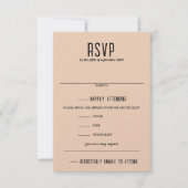 Grand Canyon Couple Food Choice und Song Request RSVP Karte (Vorderseite)