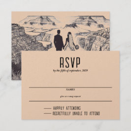 Grand Canyon Couple RSVP Karte
