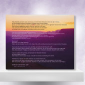 Grand Canyon Desiderata Plaque Fotoplatte