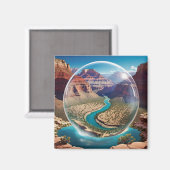 Grand Canyon Domed 2035 Imagination Magnet (Vorderseite/Rückseite)