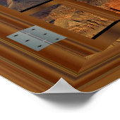 Grand Canyon Fake Fälschung Window View USA Poster (Ecke)