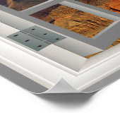 Grand Canyon Fake Imitate Window View USA Poster (Ecke)