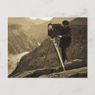Grand Canyon Fotograf Große Filmkamera Postkarte