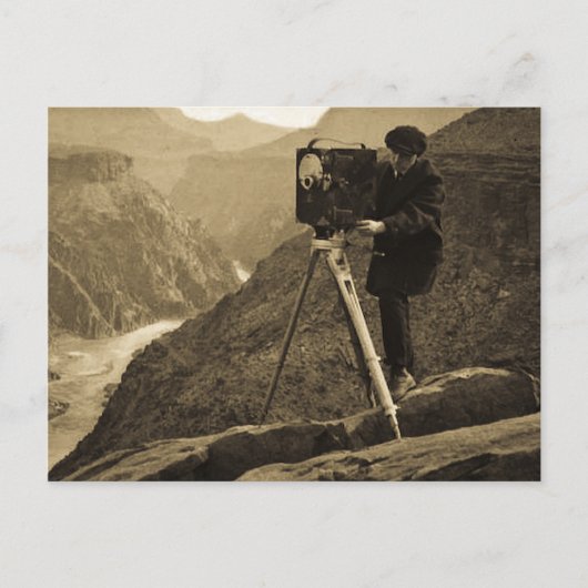 Grand Canyon Fotograf Große Filmkamera Postkarte (Vorderseite)