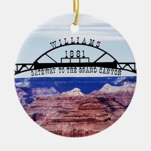 Grand Canyon Gateway Keramik Ornament (Vorne)