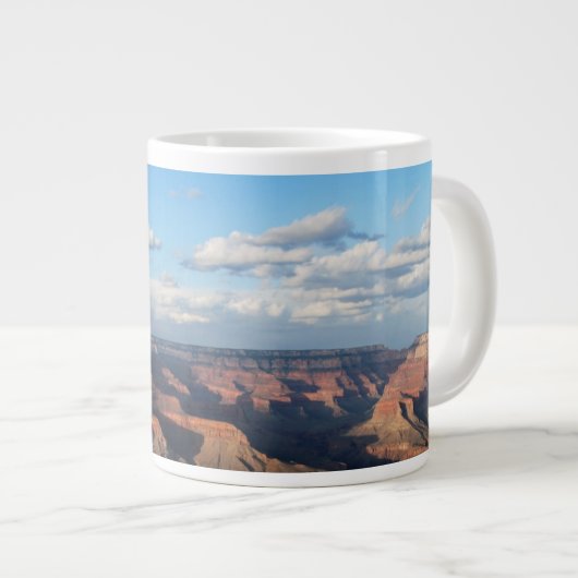Grand Canyon gesehen von der Südkante in Arizona Jumbo-Tasse (Vorderseite Rechts)
