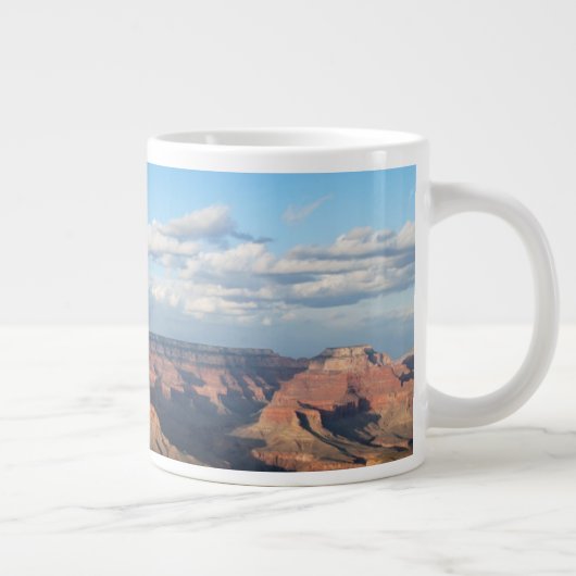 Grand Canyon gesehen von der Südkante in Arizona Jumbo-Tasse (Rechts)