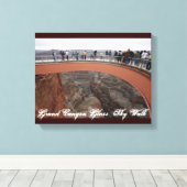 Grand Canyon Glass Skywalk Leinwand (Insitu (Holzboden))