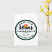 Grand Canyon Havasu Falls Arizona Wandern Camping  Karte (Gelbe Blume)