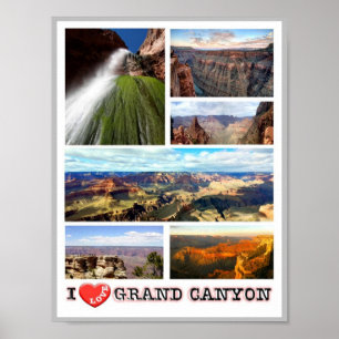 Grand Canyon - I Liebe - USA - Poster