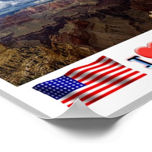 Grand Canyon - I Liebe - Vereinigte Staaten - Poster (Ecke)