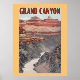 Grand Canyon im Vintage-Reisestil Poster