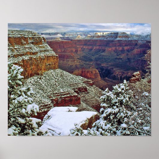 Grand Canyon im Winter Poster (Vorne)