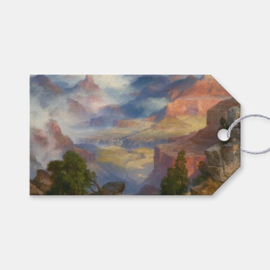 Grand Canyon in Mist (von Thomas Moran) Geschenkanhänger (Vorderseite (Horizontal))