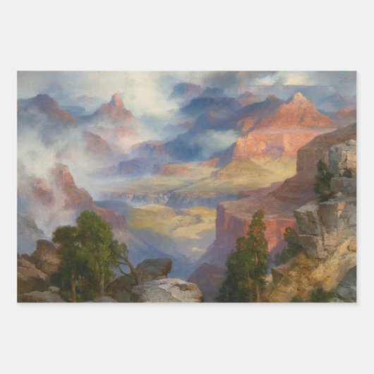 Grand Canyon in Mist (von Thomas Moran) Geschenkpapier Set (Vorderseite 3)
