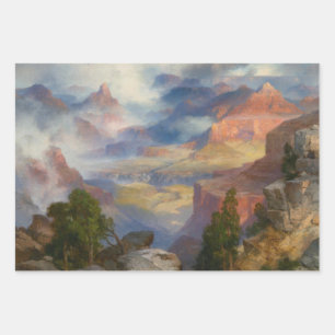 Grand Canyon in Mist (von Thomas Moran) Geschenkpapier Set