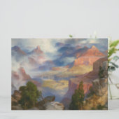 Grand Canyon in Mist (von Thomas Moran) Karte (Stehend Vorderseite)