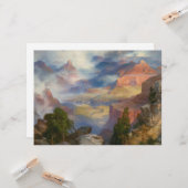Grand Canyon in Mist (von Thomas Moran) Karte (Vorderseite/Rückseite Beispiel)