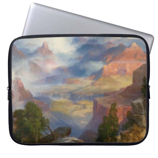 Grand Canyon in Mist (von Thomas Moran) Laptopschutzhülle (Vorderseite)