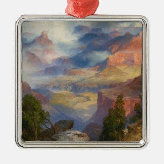 Grand Canyon in Mist (von Thomas Moran) Ornament Aus Metall (Vorne)