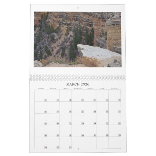 Grand Canyon Kalender (Mär 2026)