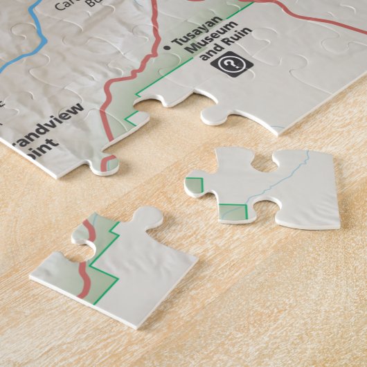 Grand Canyon Kartenpuzzle Puzzle (Seite)