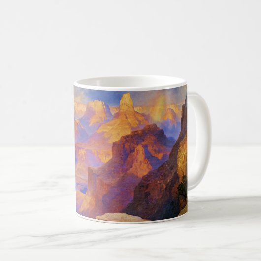 Grand Canyon mit Regenbogen Kaffeetasse (VorderseiteRechts)