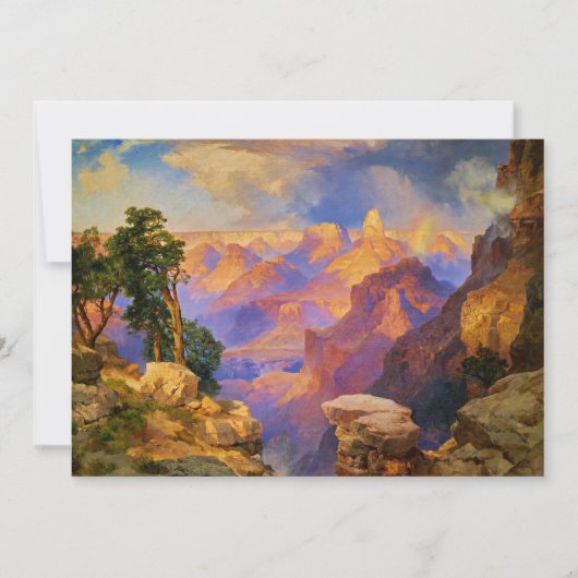Grand Canyon mit Regenbogen Karte (Vorderseite)
