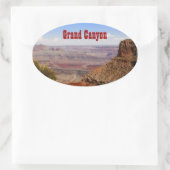 Grand Canyon Moran Pt. Ovalkleber Ovaler Aufkleber (Tasche)