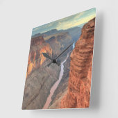 Grand Canyon National Park 3 Quadratische Wanduhr (Winkel)