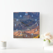 Grand Canyon National Park, Ariz Quadratische Wanduhr (Zuhause)