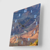 Grand Canyon National Park, Ariz Quadratische Wanduhr (Winkel)