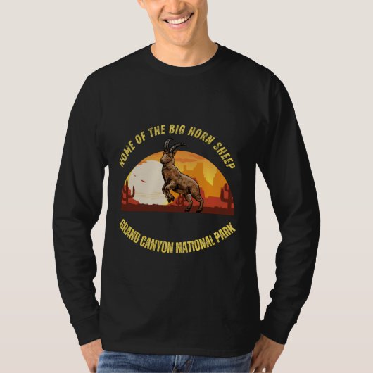 Grand Canyon National Park - Big Horn Sheep T-Shirt (Vorderseite)