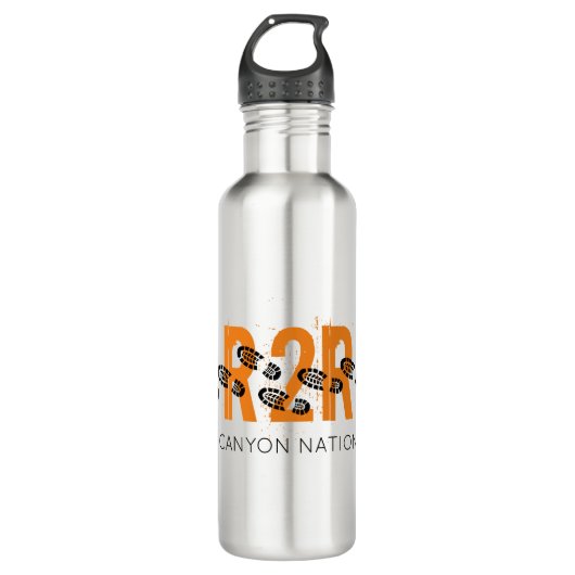 GRAND CANYON NATIONAL PARK Boots R2R WanderAZ Edelstahlflasche (Vorderseite)