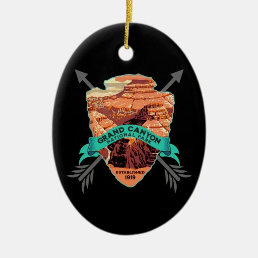 GRAND CANYON NATIONAL PARK COLLECTOR HOLIDAY KERAMIK ORNAMENT (Vorne)