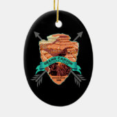 GRAND CANYON NATIONAL PARK COLLECTOR HOLIDAY KERAMIK ORNAMENT (Hinten)