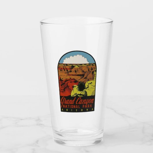 Grand Canyon National Park - Pint Glass Glas (Vorderseite)