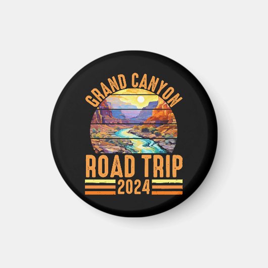 Grand Canyon National Park Road Trip 2024 Magnet (Vorne)
