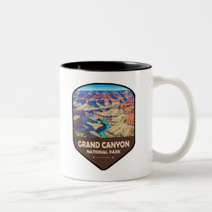 Grand Canyon National Park Schild Zweifarbige Tasse