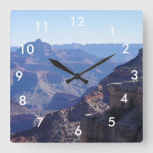 Grand Canyon National Park, South Rim Quadratische Wanduhr