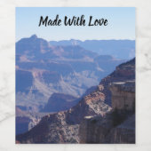 Grand Canyon National Park, South Rim Weinetikett (Einzelnes Label)