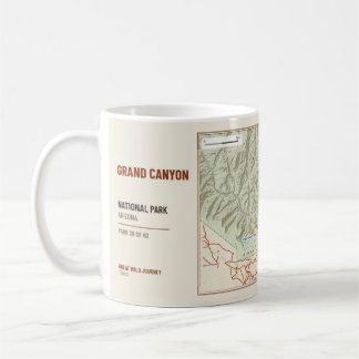 Grand Canyon National Park Wanderkarte Tasse