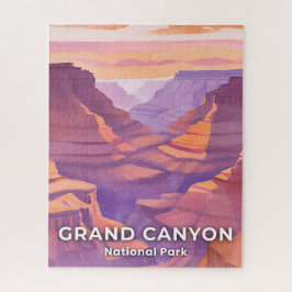 Grand Canyon National Park Watercolor Travel Art Puzzle