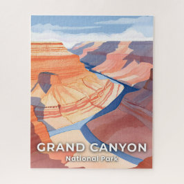 Grand Canyon National Park Watercolor Travel Puzzle