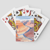 Grand Canyon National Park Watercolor Travel Spielkarten (Rückseite)
