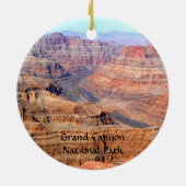 Grand Canyon National Park West Rim Keramik Ornament (Hinten)