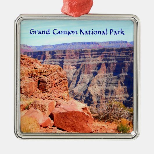 Grand Canyon National Park West Rim Silbernes Ornament (Vorne)