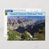 Grand Canyon Nationalpark 100 Jahre Postkarte (Vorne/Hinten)