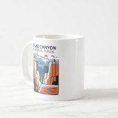 Grand Canyon Nationalpark Abstrakt Illustration Kaffeetasse (Vorderseite Links)